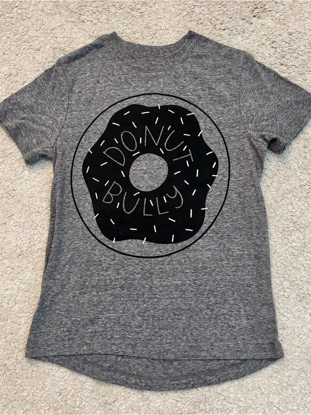 Cat & Jack Gray 'Donut Bully' Graphic Tee